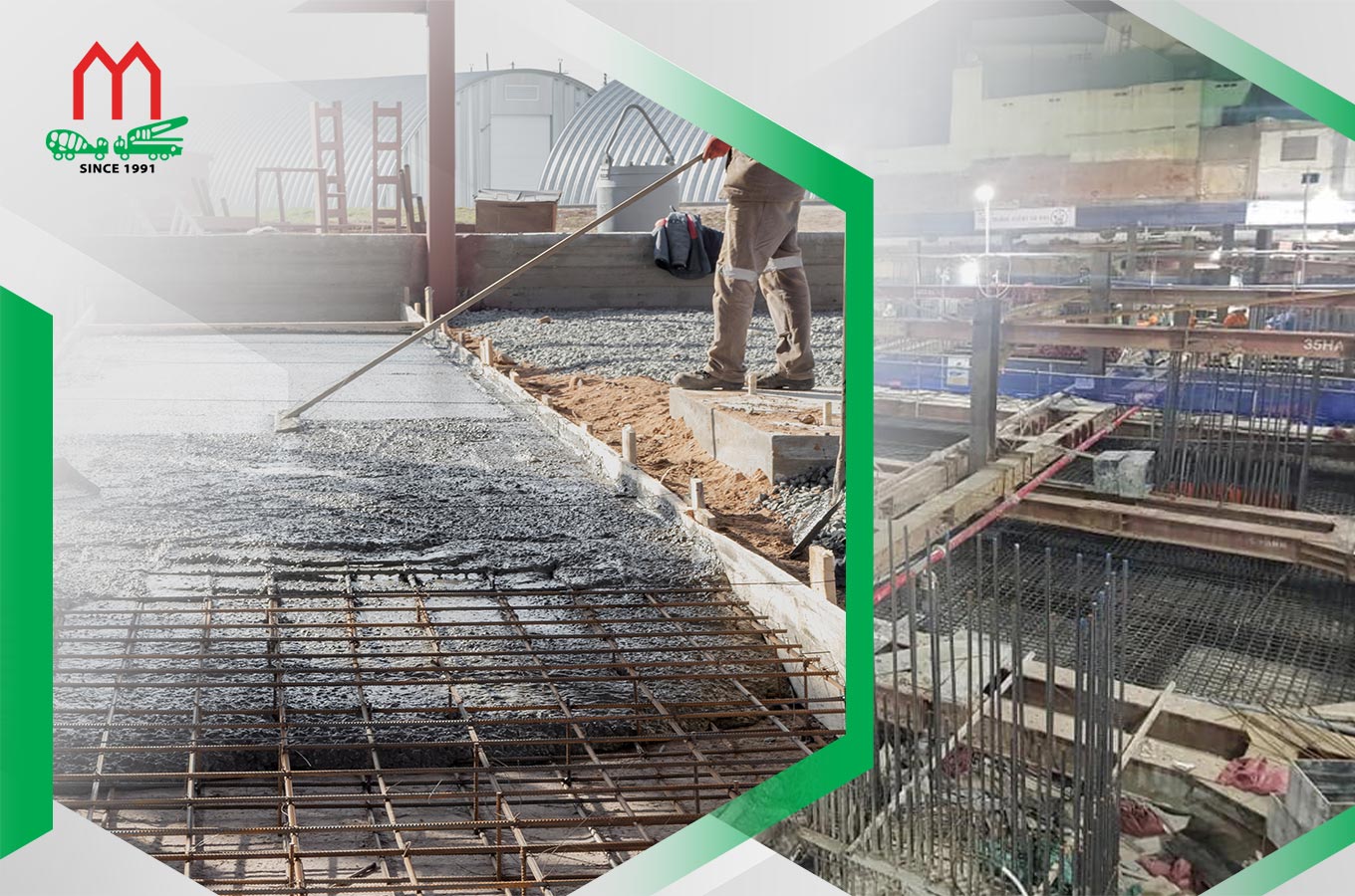 Tiếp nhận bê tông cần được tổ chức theo lịch giao và điều kiện thi công thực tế
